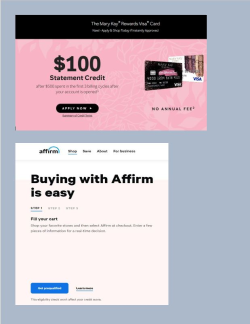 Credit for Stocking Inventory